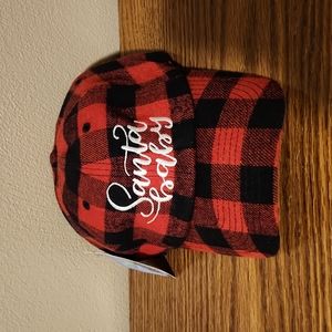 Plaid ball cap style hat